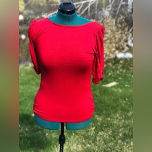 WHBM red blouse